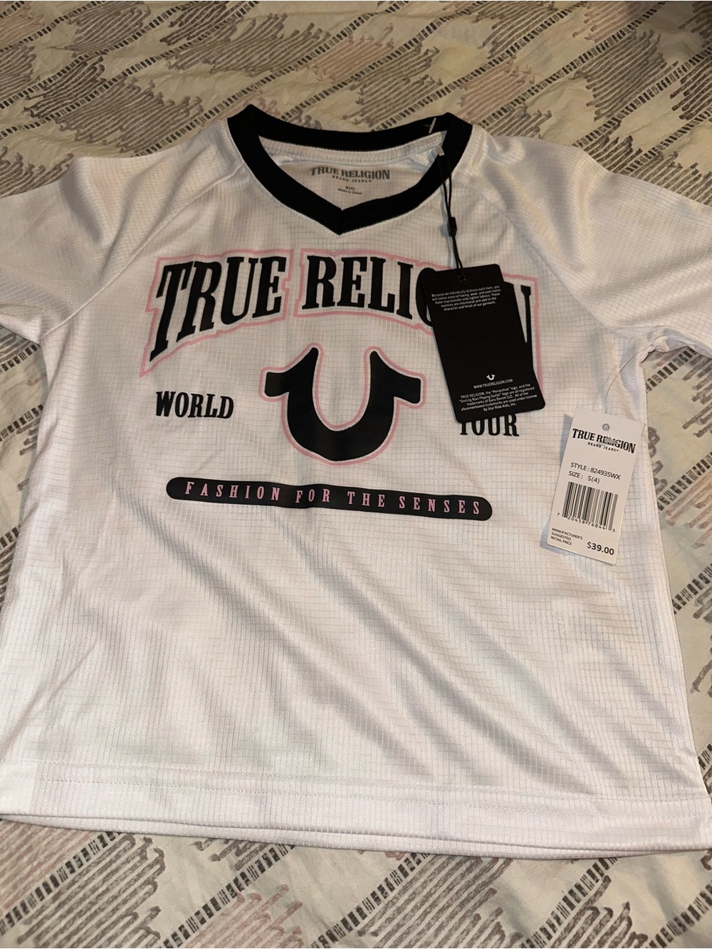 True Religion World Tour Jersey Shirt Kids Girls